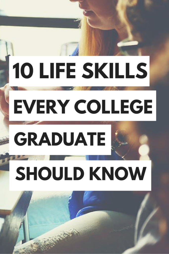 Every college graduate should know these life skills! #college