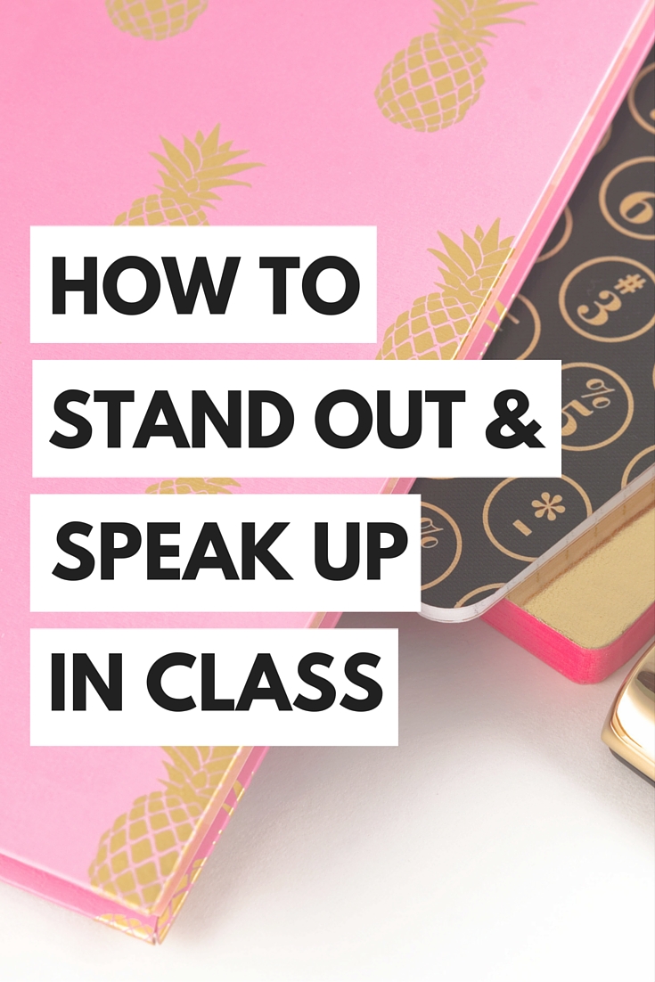 Learn how to stand out in class, impress your professors and speak up in college!